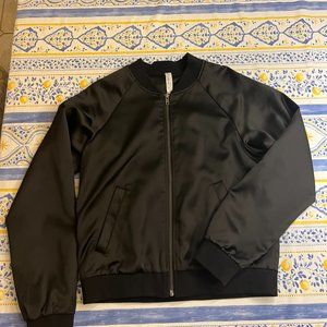 MURAL Black Womens Bomber Jacket (M)